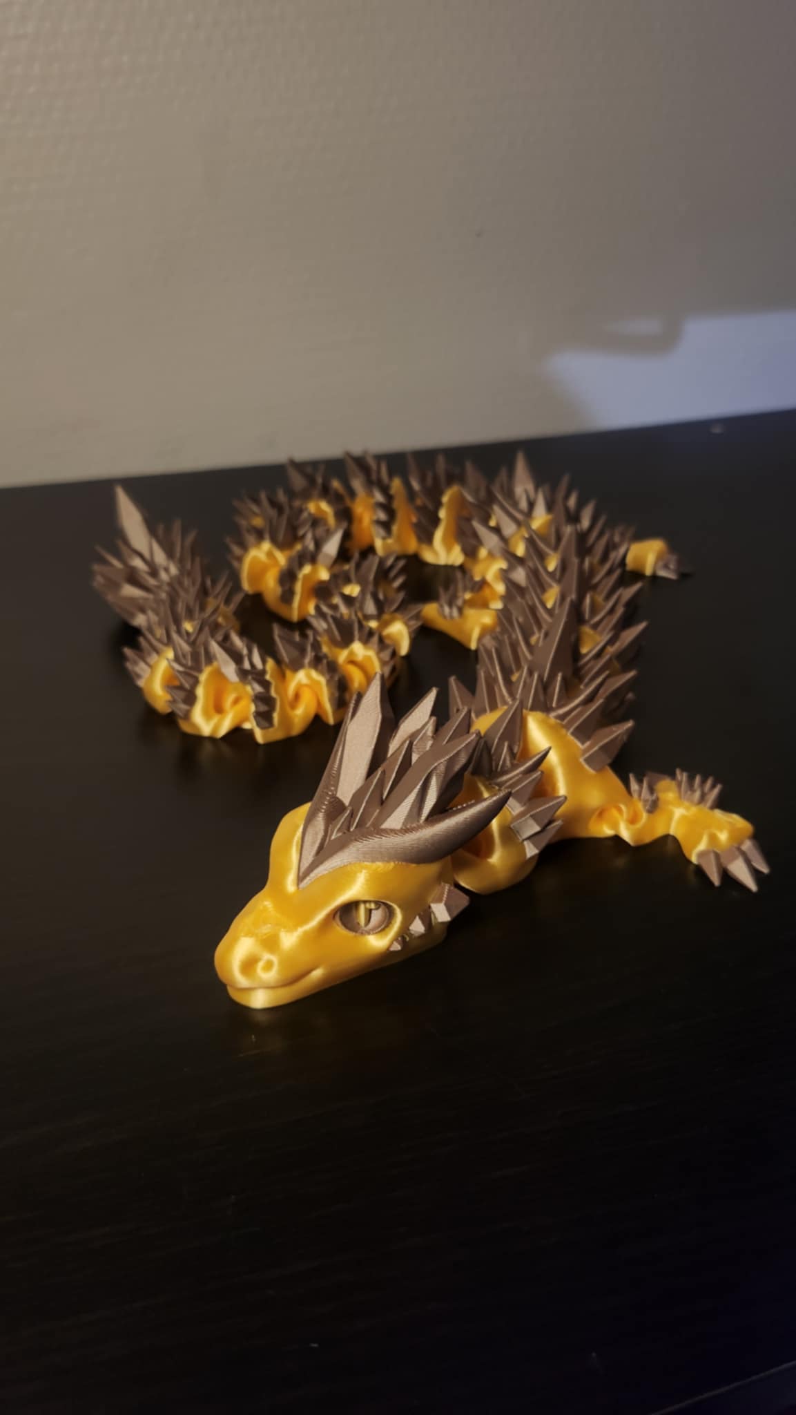 guld og bronze drage 62 CM