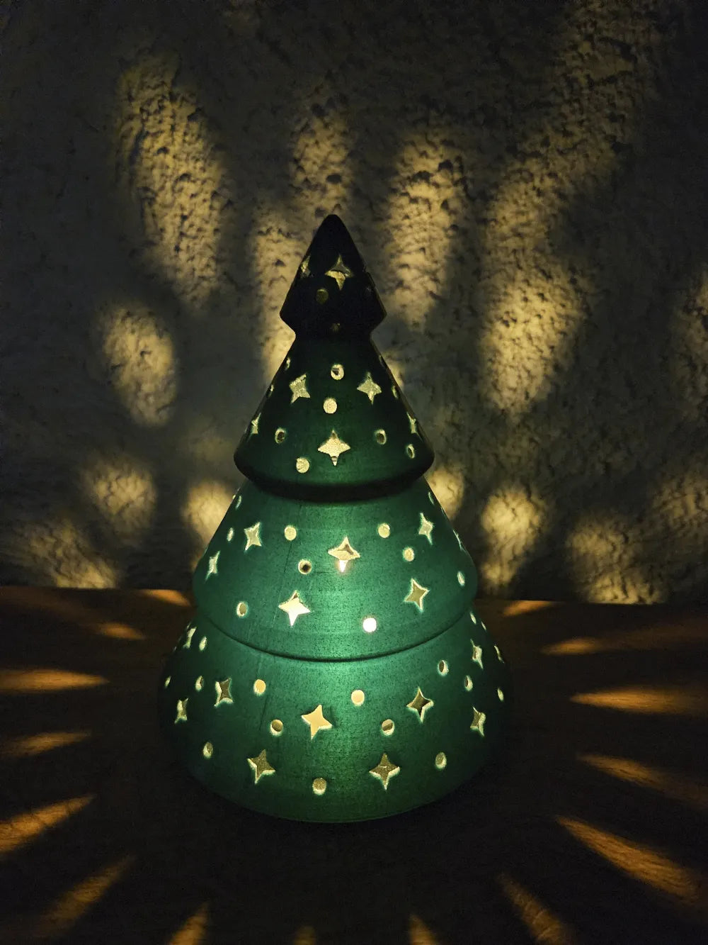 ✨ 3D-Printet Juletræs Lysdekoration – Perfekt til hygge & julestemning ✨