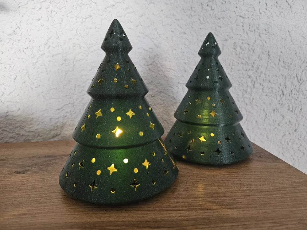 ✨ 3D-Printet Juletræs Lysdekoration – Perfekt til hygge & julestemning ✨