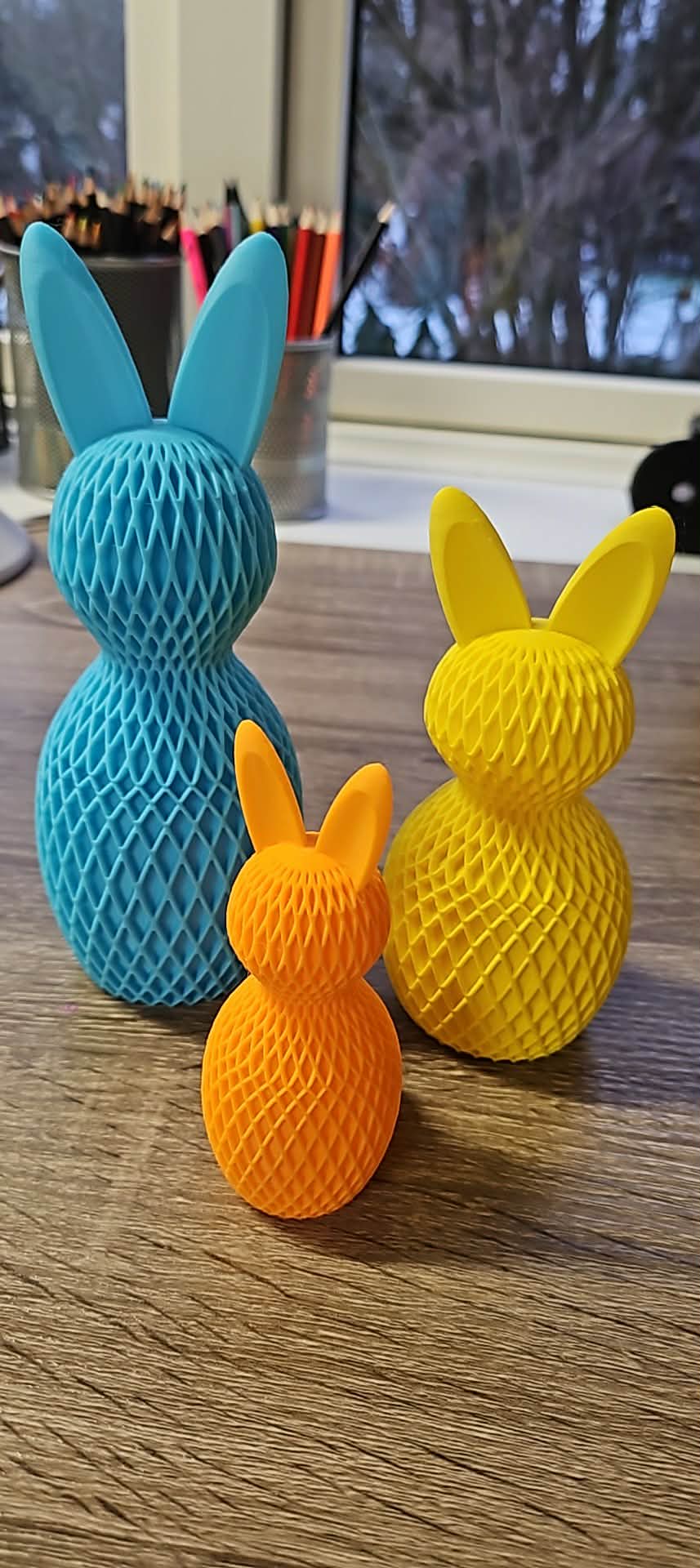 🐰 Dekorative 3D-printede kaniner – sæt med 3 stk