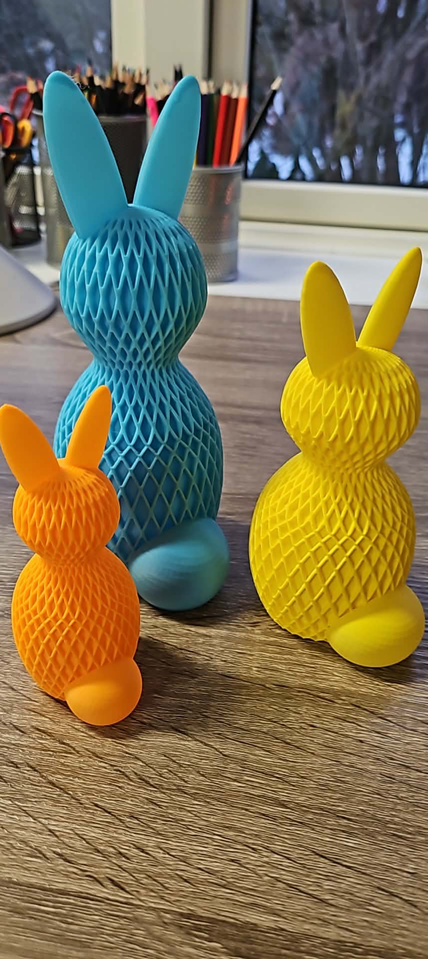 🐰 Dekorative 3D-printede kaniner – sæt med 3 stk